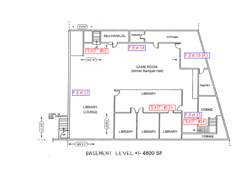 File:4799 Shattuck - Fire Exit Signs & Extinguisher layout basement.png